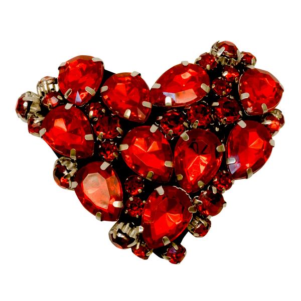 【NY】Chelsea Heart (Red) - Ribbon Necklace
