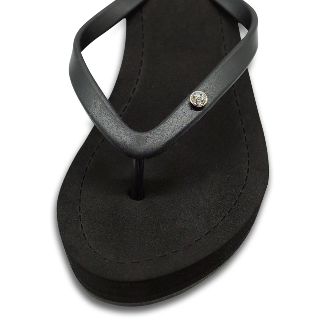 【JP】ビジュースタッズチャームのハイウェッジヒール:ビーチサンダル1 Circle Studs Small - Flip Flops -Japan Stock
