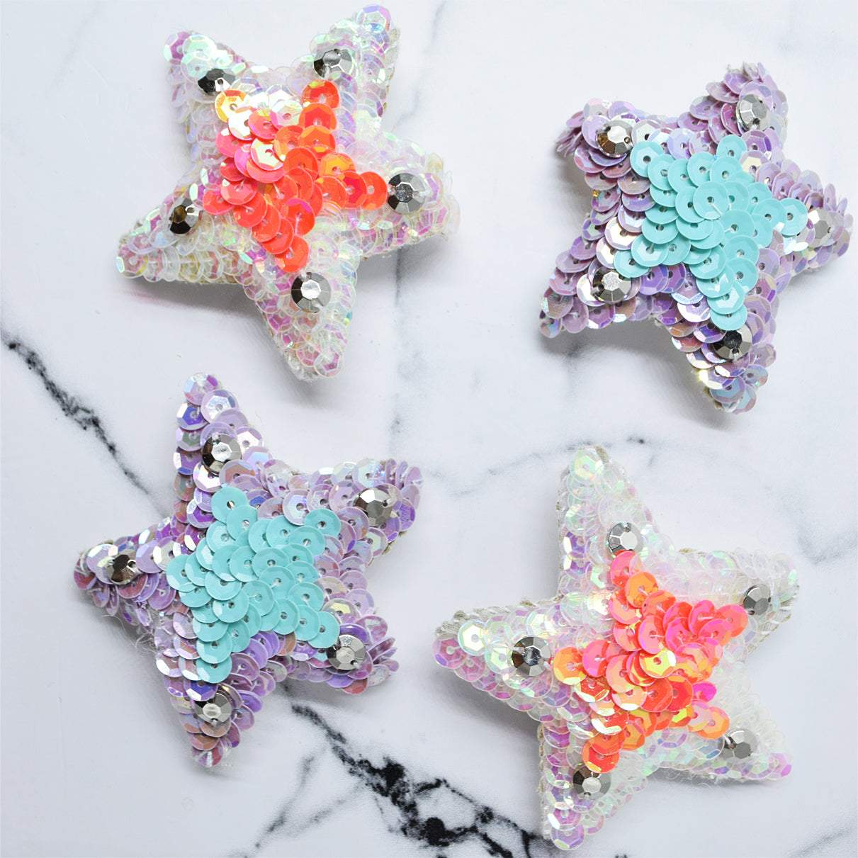 【NY】Pink and Blue Hamptons-Sticker Patches (Set of 4)