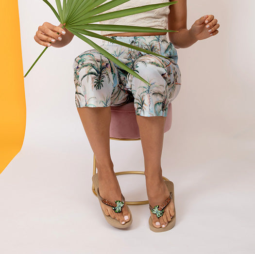 【JP】Palm Tree Ex - Women's Flat Sandal