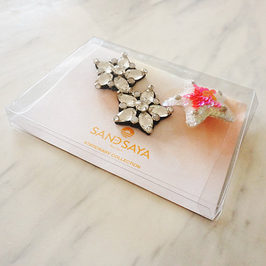 【NY】Pink and Blue Hamptons-Sticker Patches (Set of 4)