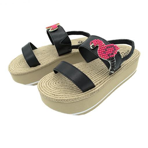 【JP】Flamingo - Waterproof Espadrille Platform-Japan Stock