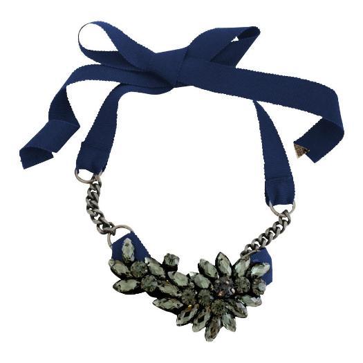 【NY】Manhattan (Black) - Ribbon Necklace