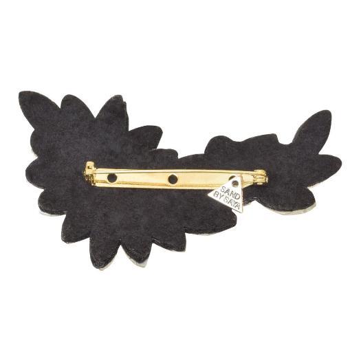 【NY】Manhattan (Black) - Brooch