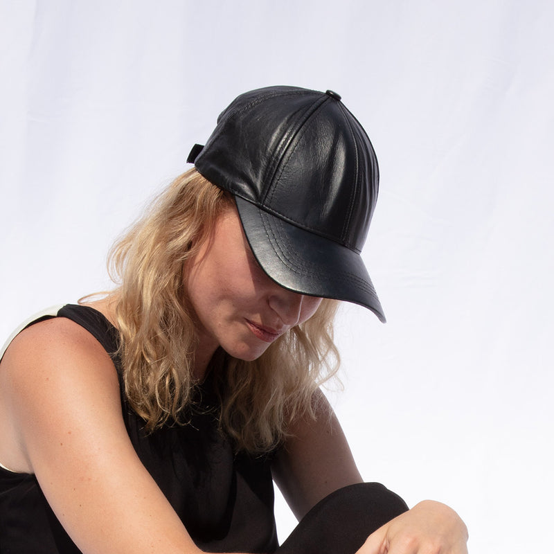 【NY発】Leather Baseball Cap本革レザー ベースボールキャップ|【公式】Sand by Saya Japan