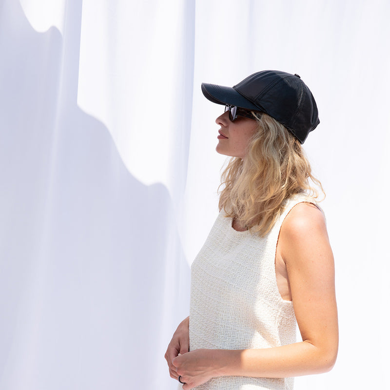 【NY発】Leather Baseball Cap本革レザー ベースボールキャップ|【公式】Sand by Saya Japan
