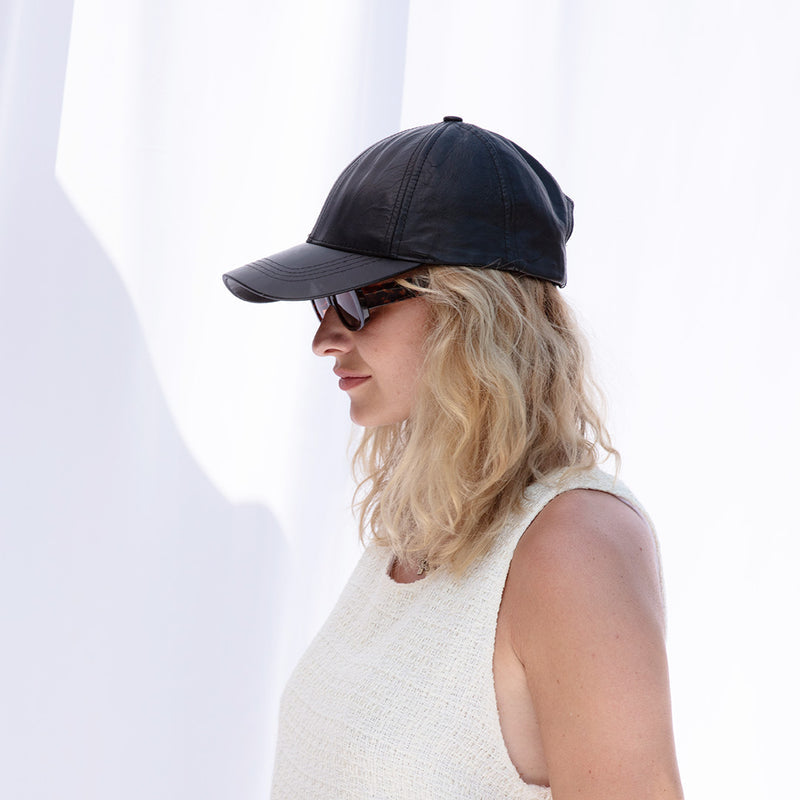【NY発】Leather Baseball Cap本革レザー ベースボールキャップ|【公式】Sand by Saya Japan