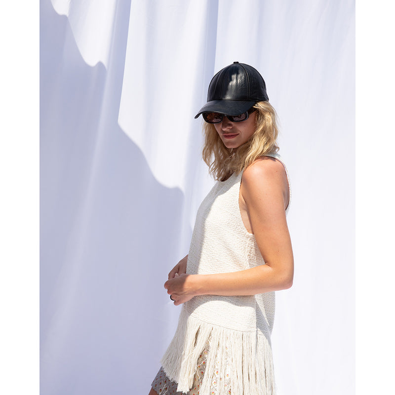 【NY発】Leather Baseball Cap本革レザー ベースボールキャップ|【公式】Sand by Saya Japan