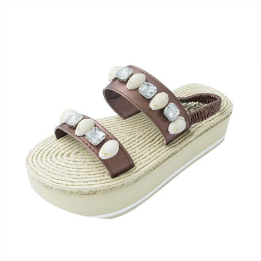 【JP】Shell Beach - Waterproof Espadrille Platform-Japan Stock