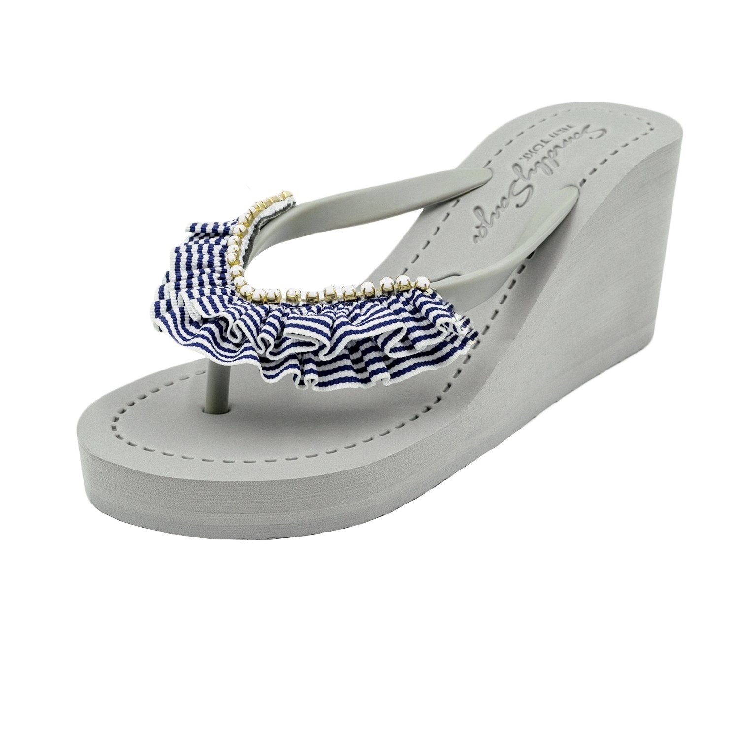 【JP】Rockaway (Stripe) - Women's High Wedge-Japan Stock