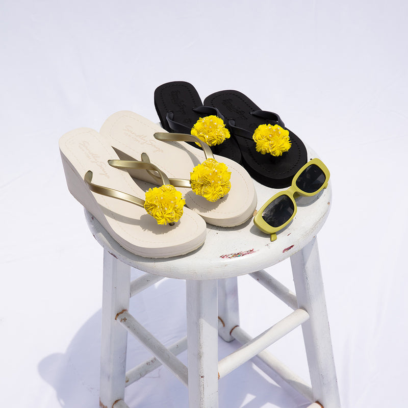 【JP】Noho (Yellow Flower) - Women's Flat Sandal -Japan Stock【日本限定】