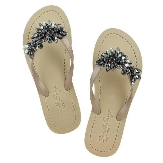 Manhattan (Black) - Women's Flat Sanda, Black, Crystal