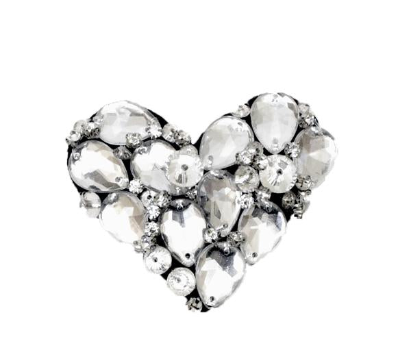 【NY】Crystal Heart- Kids Hair Pin