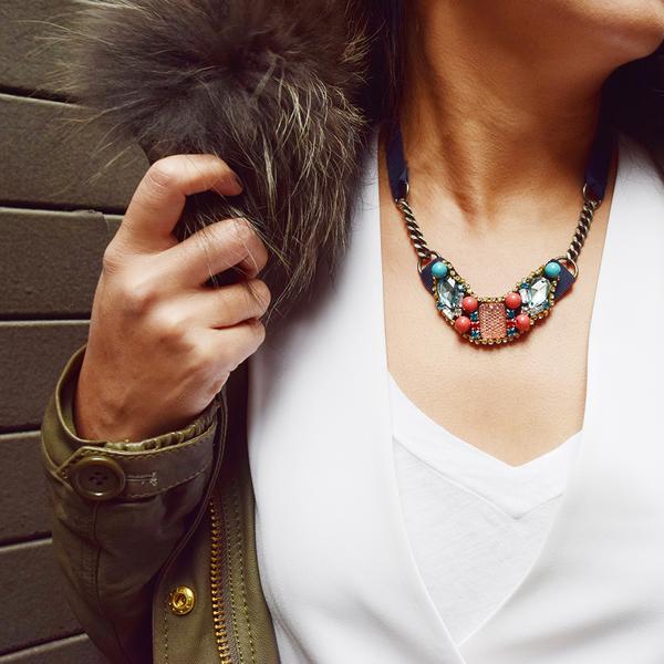 【NY】Pink Sunset Park - Necklace