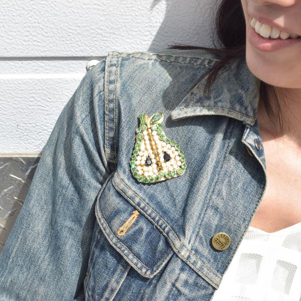 【NY】Pear - Brooch
