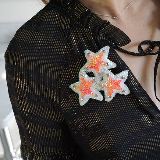 【NY】3 Stars Hamptons Pink- Brooch