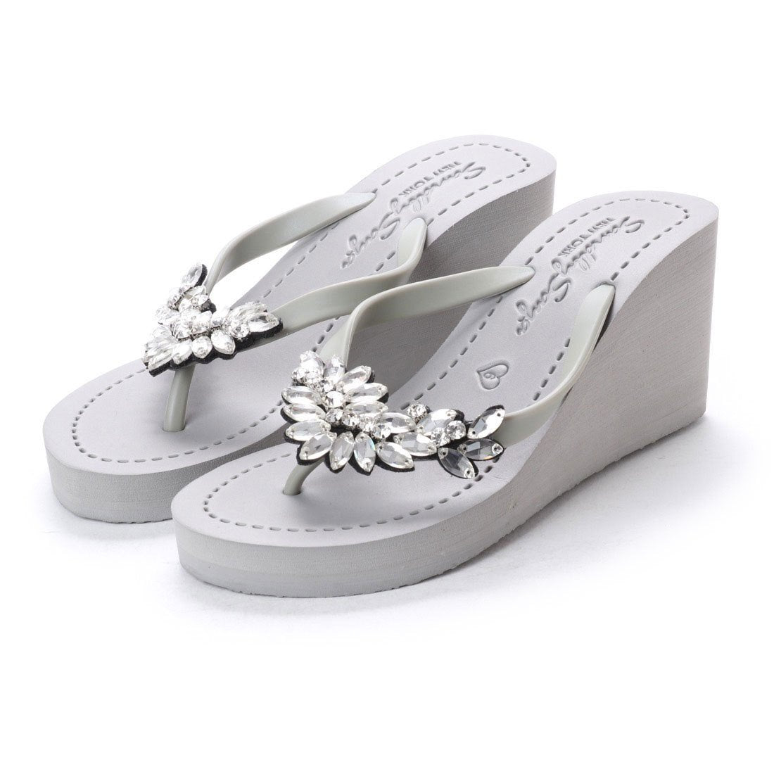 【JP】Manhattan (Crystal) - Women's High Wedge-Japan Stock