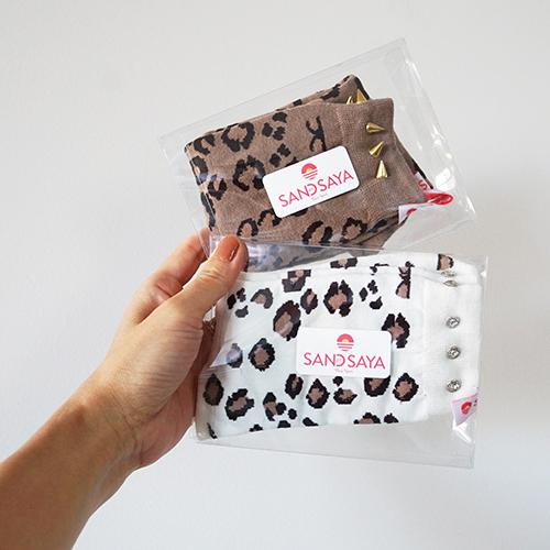 【NY】Leopard Socks in the box- Set of 2