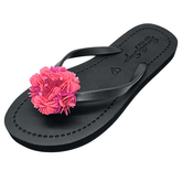【JP】ピンクフラワー ビジューNoho Pink - Women's Flat Sandal -Japan Stock