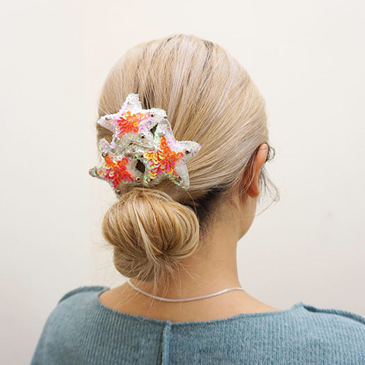 【NY】3 Pink Stars-Hair Comb