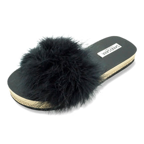 【JP】エシカルファッション フェザー スリップオンサンダルEspadrille Flat-Japan Stock