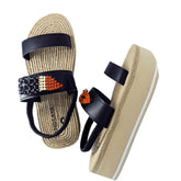 【JP】Lipstick- Waterproof Espadrille Platform-Japan Stock