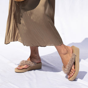 【JP】テディシアーリング - Mid Wedge Flip Flops Sandal