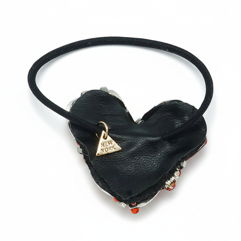 【JP】ハートのビジューヘアゴム　Heart Hair Ties
