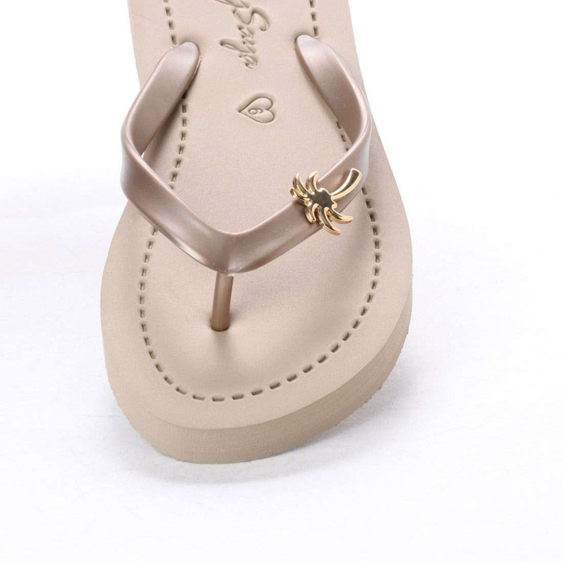 【JP】Gold Palm Tree - Women's Flat Sandal-Japan Stock