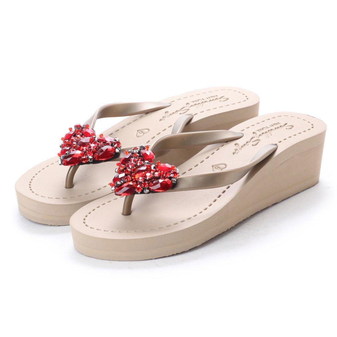 【JP】Chelsea Heart (Red)- Women's Mid Wedge-Japan Stock