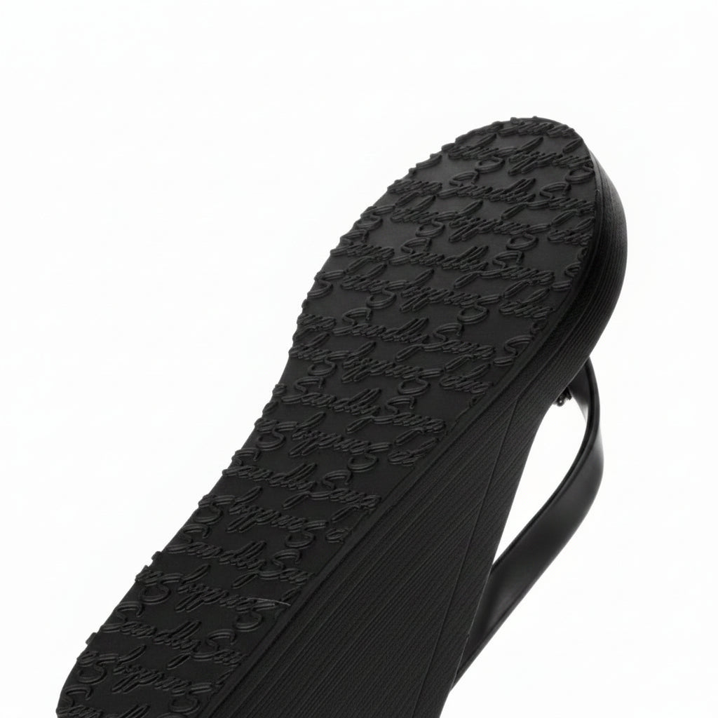 【NY】Mink Fur Black & White - Women's High Wedge