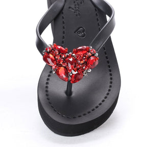 【JP】Chelsea Heart (Red)- Women's Mid Wedge-Japan Stock