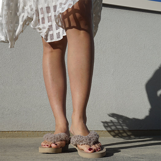 【JP】テディシアーリング - Mid Wedge Flip Flops Sandal