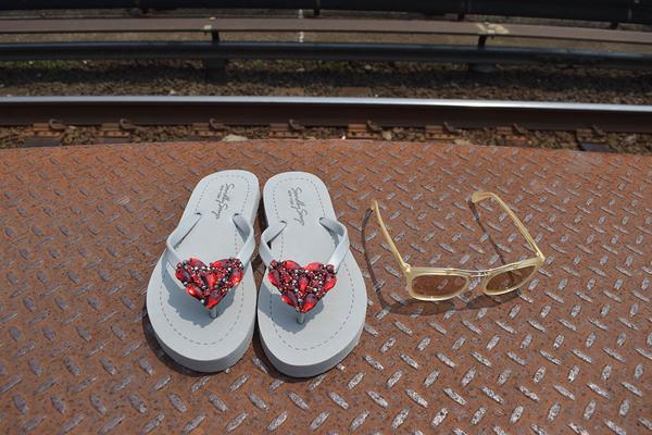【JP】Chelsea Heart (Red)- Women's Flat Sandal-Japan Stock