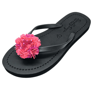【NY】Noho (Pink Flower) - Women's Flat Sandal