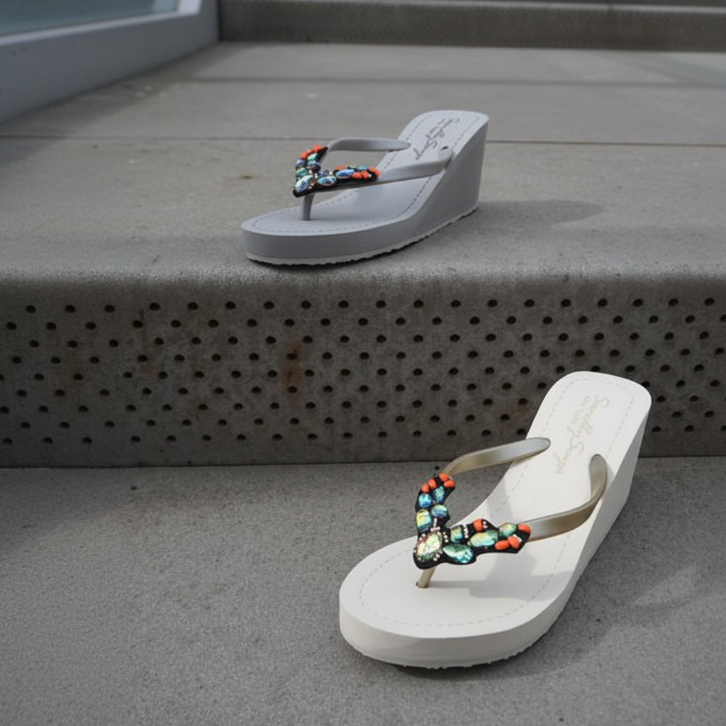【JP】サボテン快適ハイウェッジCactus - Women's High Wedge-Japan Stock