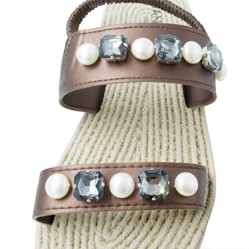 【NY】Pearl Beach - Waterproof Espadrille Platform
