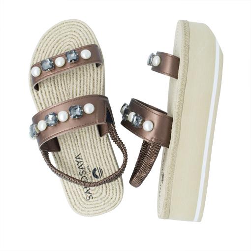 【NY】Pearl Beach - Waterproof Espadrille Platform