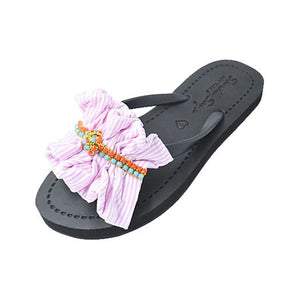 【NY】Pink Hudson - Women's Flat Sandal