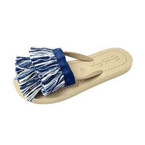 【NY】Irving Stripe Fringe - Women's Flat Sandal