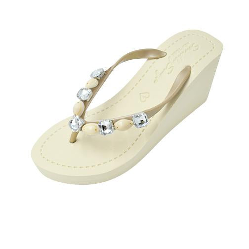 【JP】Shell Beach - Women's High Wedge-Japan Stock