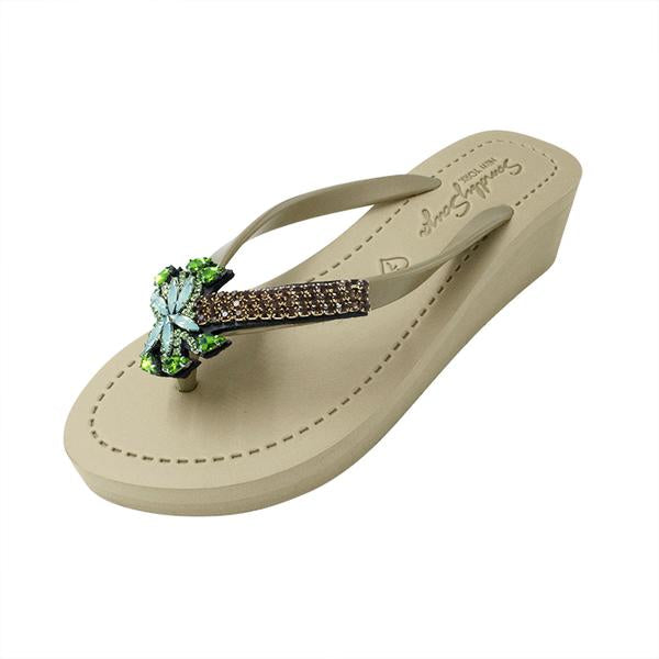 【JP】Palm Tree Ex - Women's Mid Wedge-Japan Stock