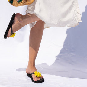 【JP】Noho (Yellow Flower) - Women's Flat Sandal -Japan Stock