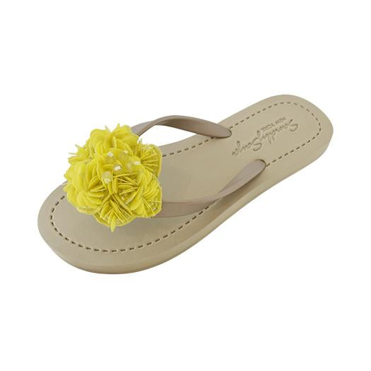 【JP】Noho (Yellow Flower) - Women's Flat Sandal -Japan Stock
