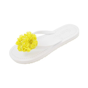 【NY】Noho (Yellow Flower) - Women's Flat Sandal