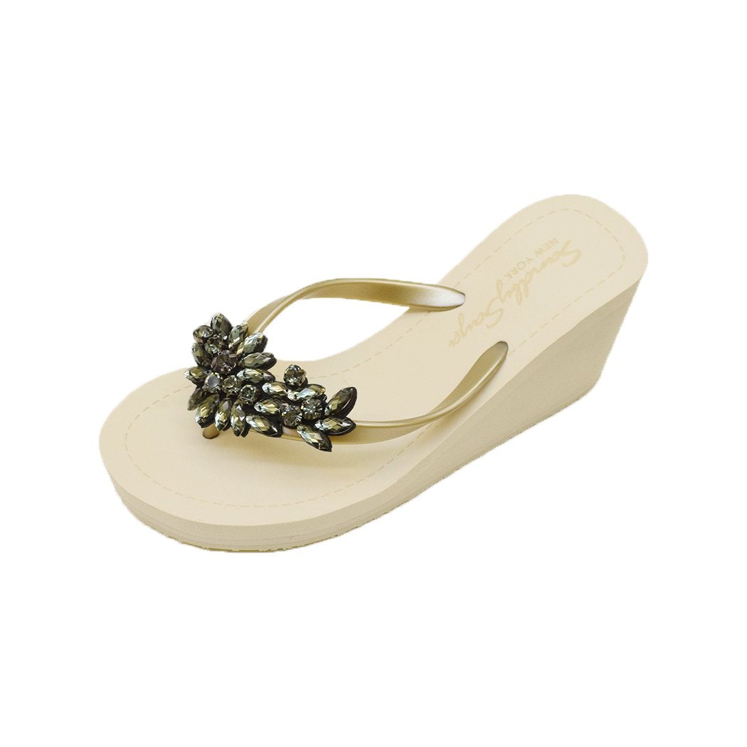 【NY】Manhattan (Black) - Women's High Wedge