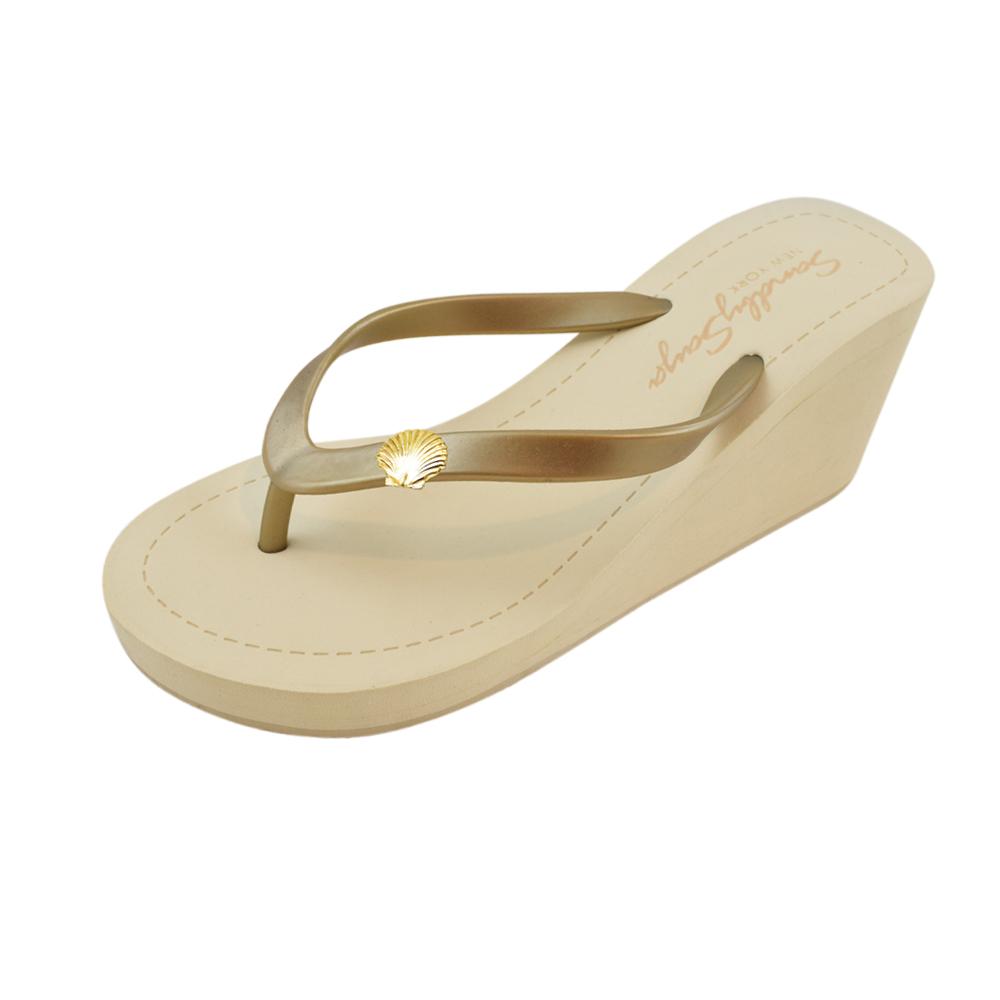 【NY】Gold Shell - Women's High Wedge