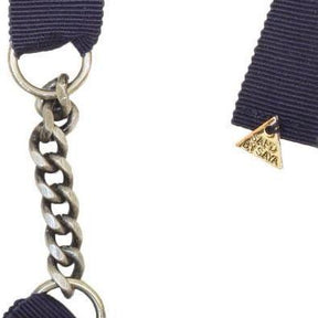 【NY】Manhattan (Black) - Ribbon Necklace