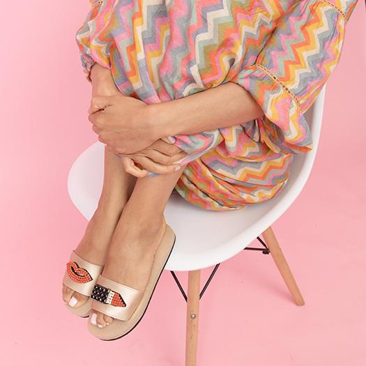 【NY】Lipstick - Waterproof Espadrille Flat