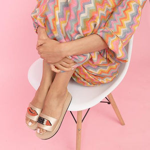【JP】Lipstick - Waterproof Espadrille Flat-Japan Stock